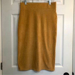 Corduroy Pencil Skirt
